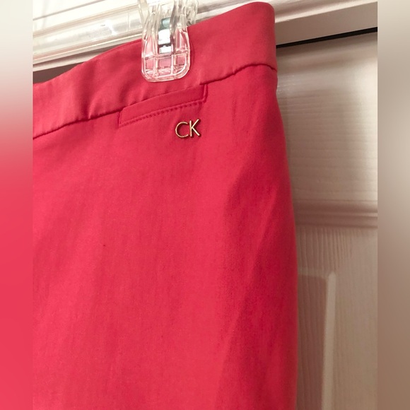 NWT Calvin Klein Coral Skinny Vented Hem Pants - Picture 13 of 16
